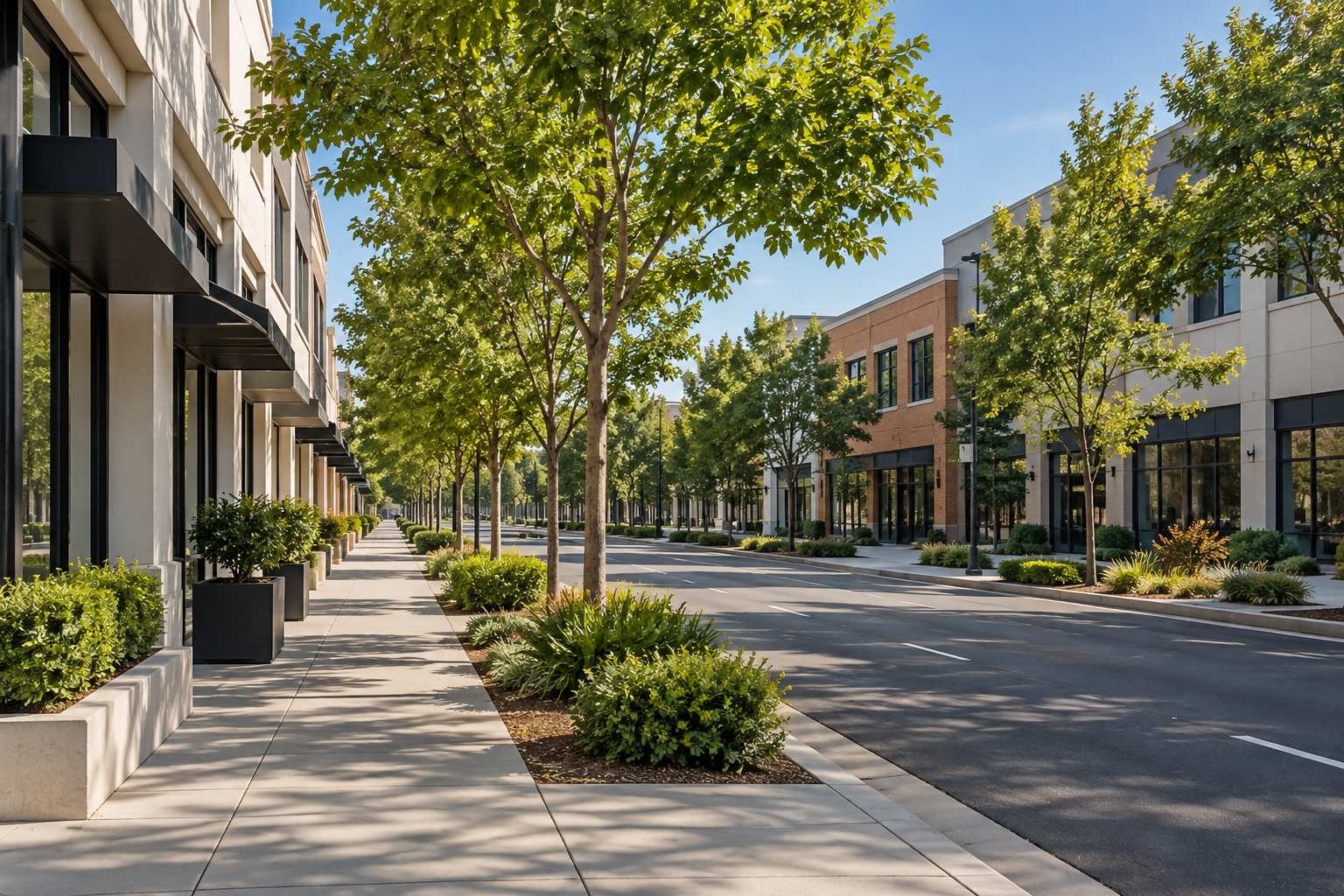 A San Jose, CA office street, illustrative